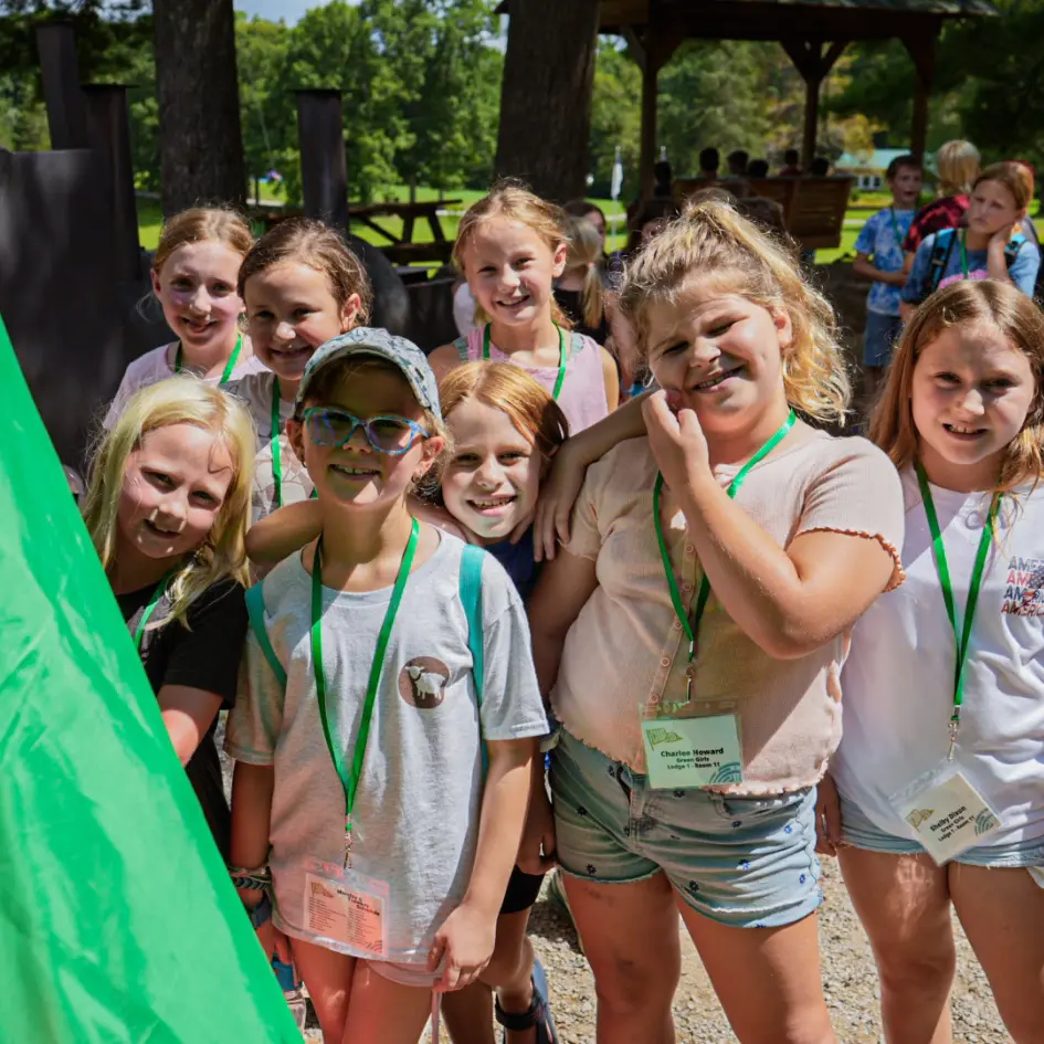 Camp 120 squad with color