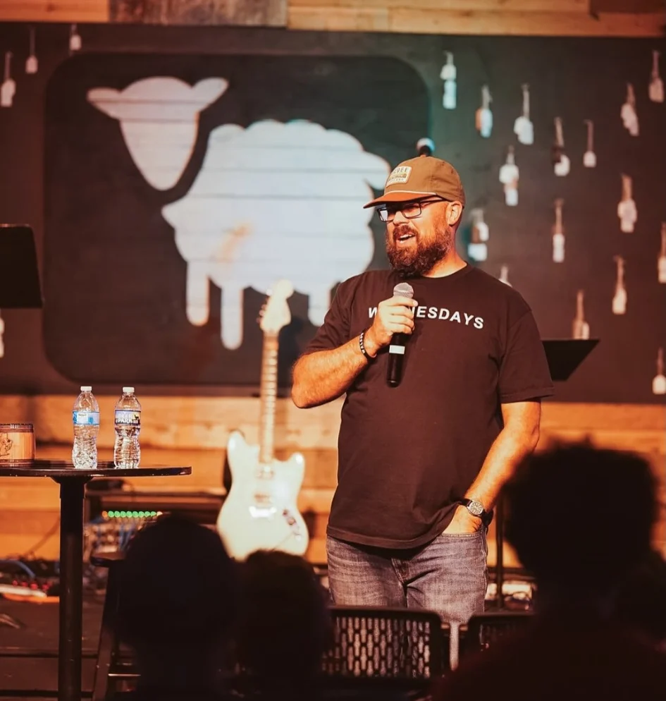 Pastor Dustin Rife teaching students at the Immanuel Baptist Church Corbin Campus