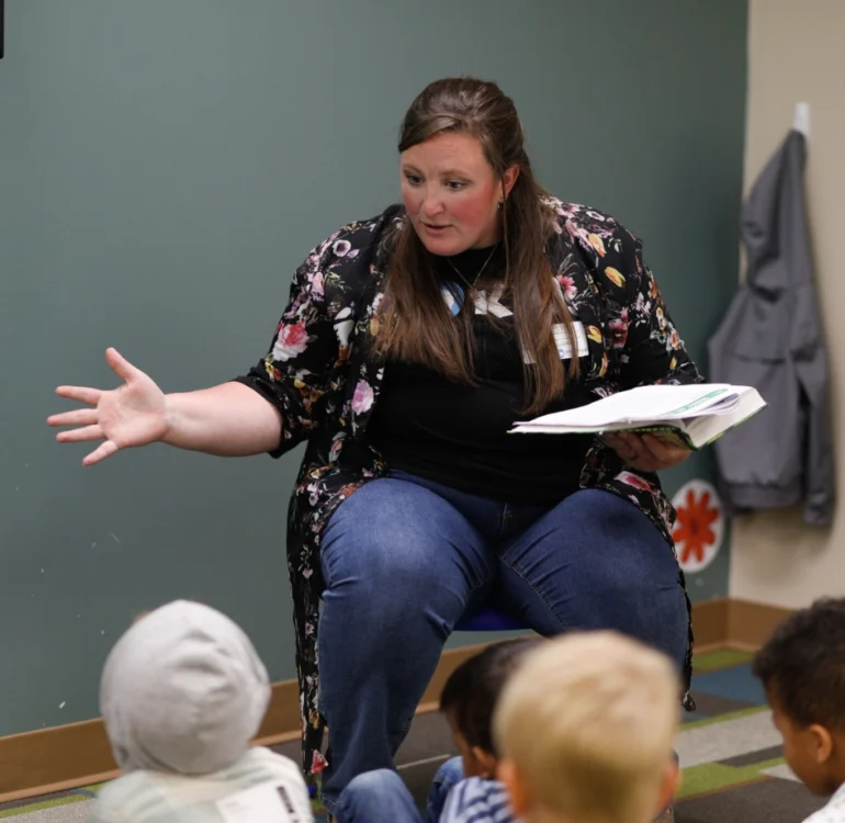 Woman teaching children at Immanuel Baptist Church